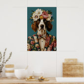Poster English Springer Spaniel In Suit Poster, Springer (Cuisine)