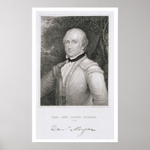 Poster Engrav de Daniel Morgan de brigadier général