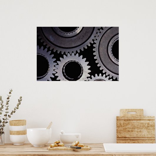 Poster Engrenages (Cuisine)