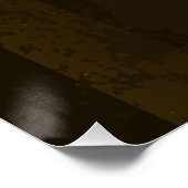 Poster Engrenages à vapeur et papillons bleus (Coin)