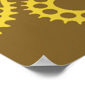 Poster engrenages de maillage (Coin)