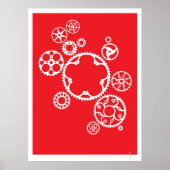 Poster engrenages de maillage (Devant)