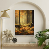 Poster "Enigmatic Jungle Canopy - Mystical Yellow Plantes
