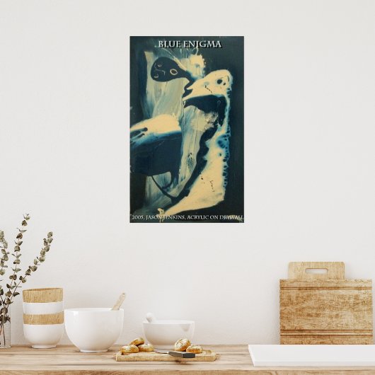 Poster Énigme bleue (Cuisine)