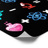Poster Énigme de mathématiques de science Saint-Valentin (Coin)