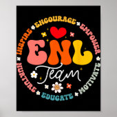 Poster Enl Team Teacher English New Language Squad Crew (Devant)