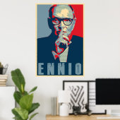 Poster Ennio Morricone Hope Style Dedication (Bureau à domicile)