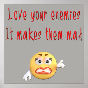 Poster Énonciations drôles sarcastiques et sarcasme salé