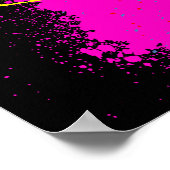 Poster "Énorme" Peace Love Hope Paint Splatter (Coin)