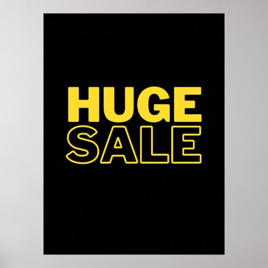 POSTER ÉNORME VENTE (Devant)