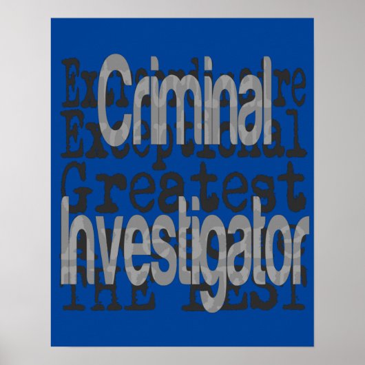 Poster Enquêteur criminel extraordinaire (Devant)