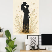 Poster Enraciné dans ses bras (Bureau à domicile)