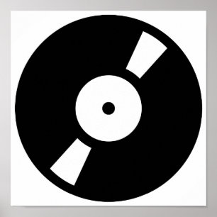 Poster enregistrement vinly rétro