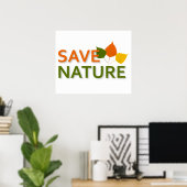 Poster Enregistrer la nature (Bureau à domicile)