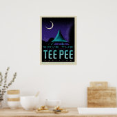Poster Enregistrer l'affiche TeePee (Cuisine)