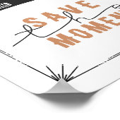 Poster Enregistrer Le Moment D'Impression De Caméra Vinta (Coin)