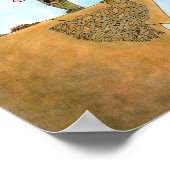 Poster Enregistrer le papier d'affiche du dessin des arbr (Coin)