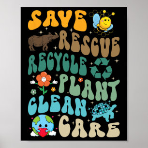 Poster Enregistrer les abeilles Secourir les animaux Recy