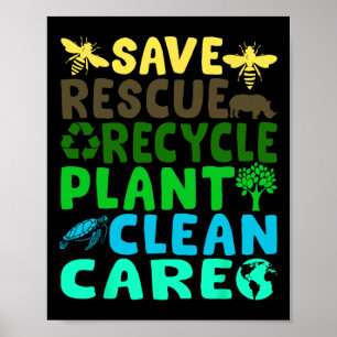 Poster Enregistrer les abeilles Secourir les animaux Recy
