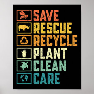 Poster Enregistrer les abeilles Secourir les animaux Recy