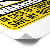 Poster Enregistrer ma guitare d'abord - Drôle cadeau guit (Coin)