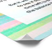 Poster Enregistrer Planète Terre Avertissement Aquarelle (Coin)