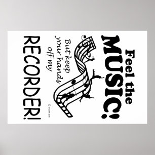 Poster Enregistreur Ressentez La Musique