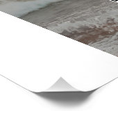 Poster Enregistrez la date code QR simple minimal détails (Coin)