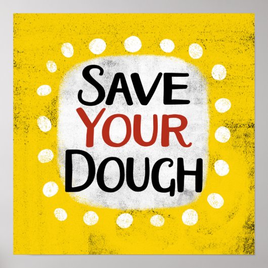 Poster Enregistrez votre pochette de Dough Wall Art (Devant)