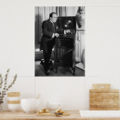 Poster Enrico Caruso avec la marque Victrola Phonograph (Cuisine)