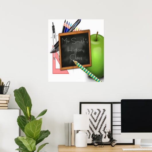 Poster Enseignant (Bureau à domicile)