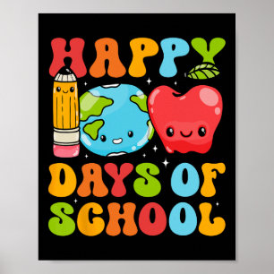 Poster Enseignant 100 Jours D'Enfants Scolaires Adulte He