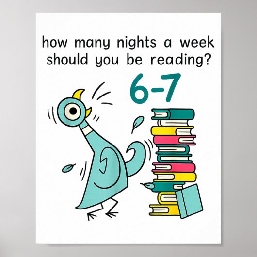 Poster Enseignant 67 Combien de nuits par semaine devriez (Devant)
