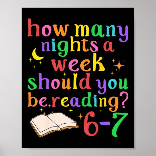 Poster Enseignant 67 Combien de nuits par semaine devriez (Devant)