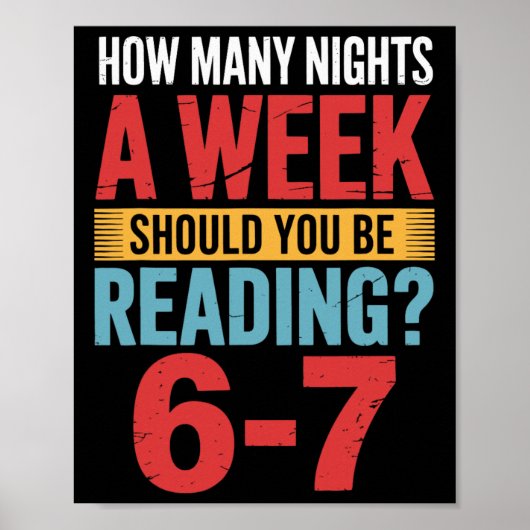 Poster Enseignant 67 Combien de Soirs par Semaine Devriez (Devant)