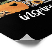 Poster Enseignant Apprendre Amour Inspirer Automne Automn (Coin)