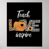 Poster Enseignant Apprendre Amour Inspirer Automne Automn (Devant)