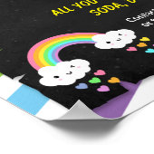 Poster Enseignant Arc en ciel retour à l'école flyer (Coin)