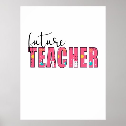 Poster Enseignant Art futur Enseignant (Devant)