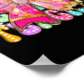 Poster Enseignant Bunny Coquette Bow Pencil Bunny Jour de (Coin)