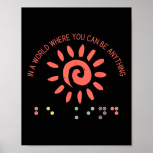 Poster Enseignant Dans Un Monde Où Vous Pouvez Être N'Imp