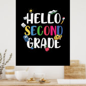 Poster Enseignant de 2e année Bonjour 2e année (Cuisine)