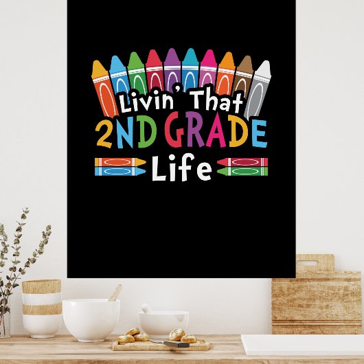 Poster Enseignant de 2e année qui vit en 2e année (Cuisine)