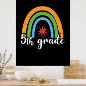 Poster Enseignant de 5e année Rainbow Star de 5e année (Cuisine)