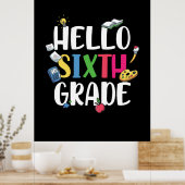 Poster Enseignant de 6e année Bonjour 6e année (Cuisine)