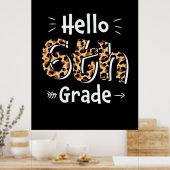Poster Enseignant de 6e année Bonjour 6e année (Cuisine)
