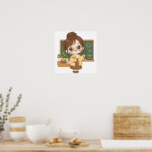 Poster Enseignant de classe doux (Cuisine)