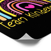 Poster Enseignant de jardin d'enfants Rainbow (Coin)