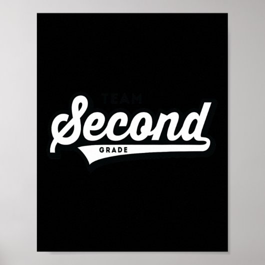 Poster Enseignant de l'école secondaire de l'équipe de ba (Devant)