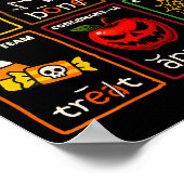 Poster Enseignant de lecture d'Halloween Syllabes Effraya (Coin)